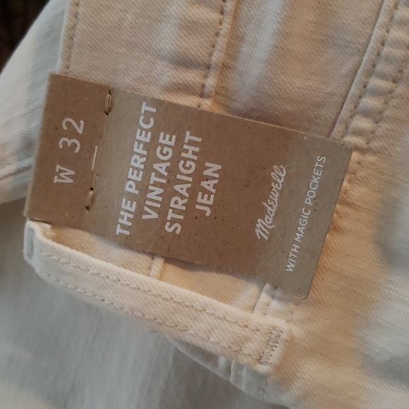 Madewell The Perfect Vintage Straight Jean in Vintage Canvas Wash NG254  sz 32 - Picture 7 of 10